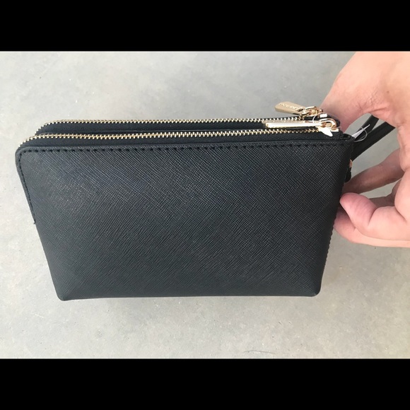 🆕 MICHAEL Michael Kors Double Zipper Wristlet Blk - Picture 3 of 7